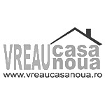 a logo with a roof and a house